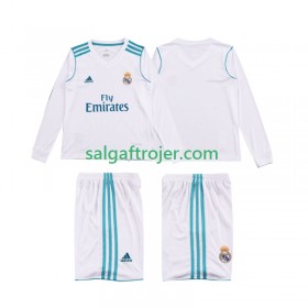 Real Madrid 2017 Fodboldtrøjer Børn Retro Hjemmebanesæt 2018 Langærmet